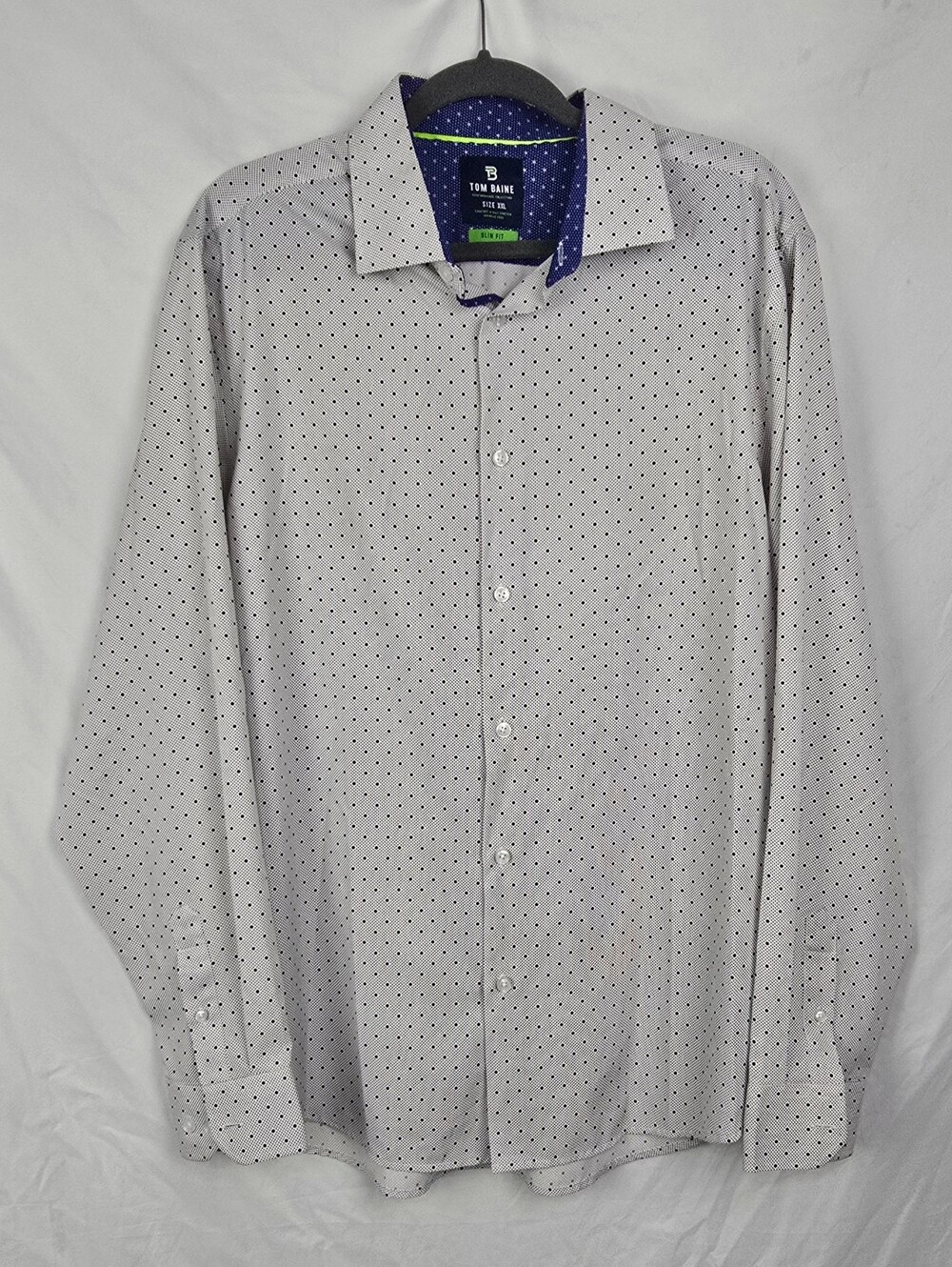 Tom Baine Performance Collection Slim Fit Wrinkle Free Sporty Shirt sz XXL